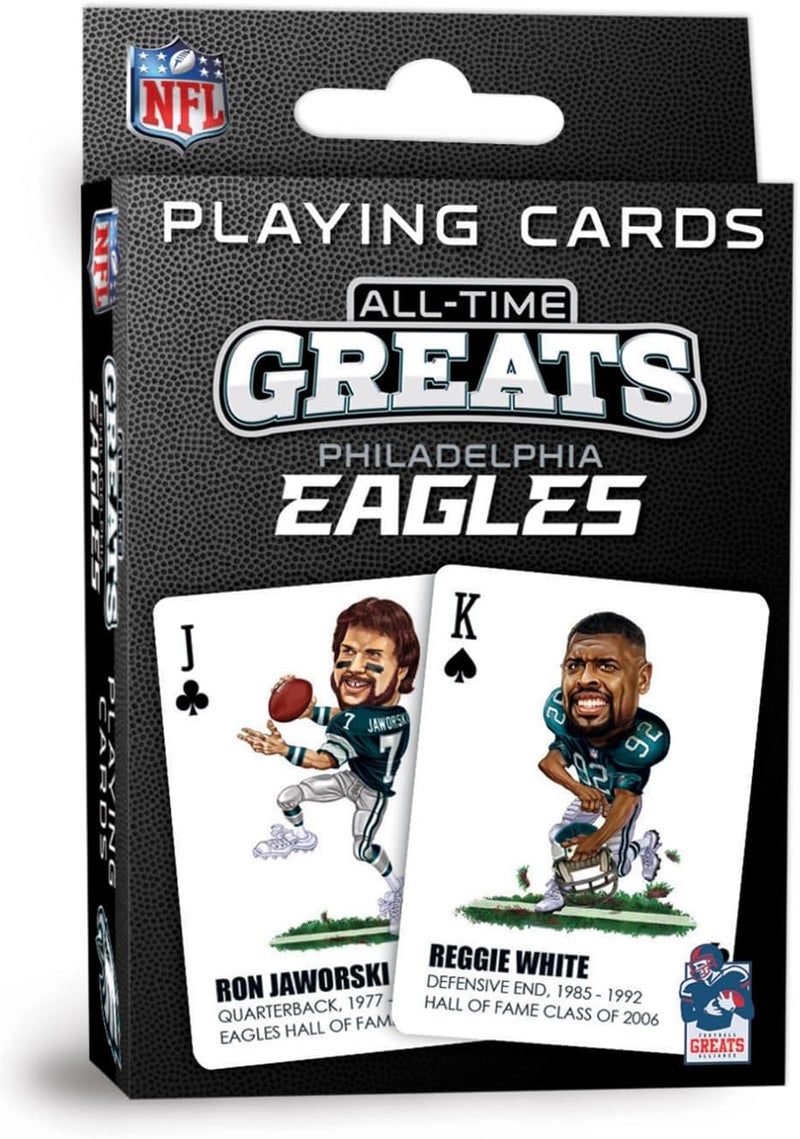 Master Pieces Officially Licensed NFL Philadelphia Eagles Playing Cards - 54 Card Deck for Adults - Image 1